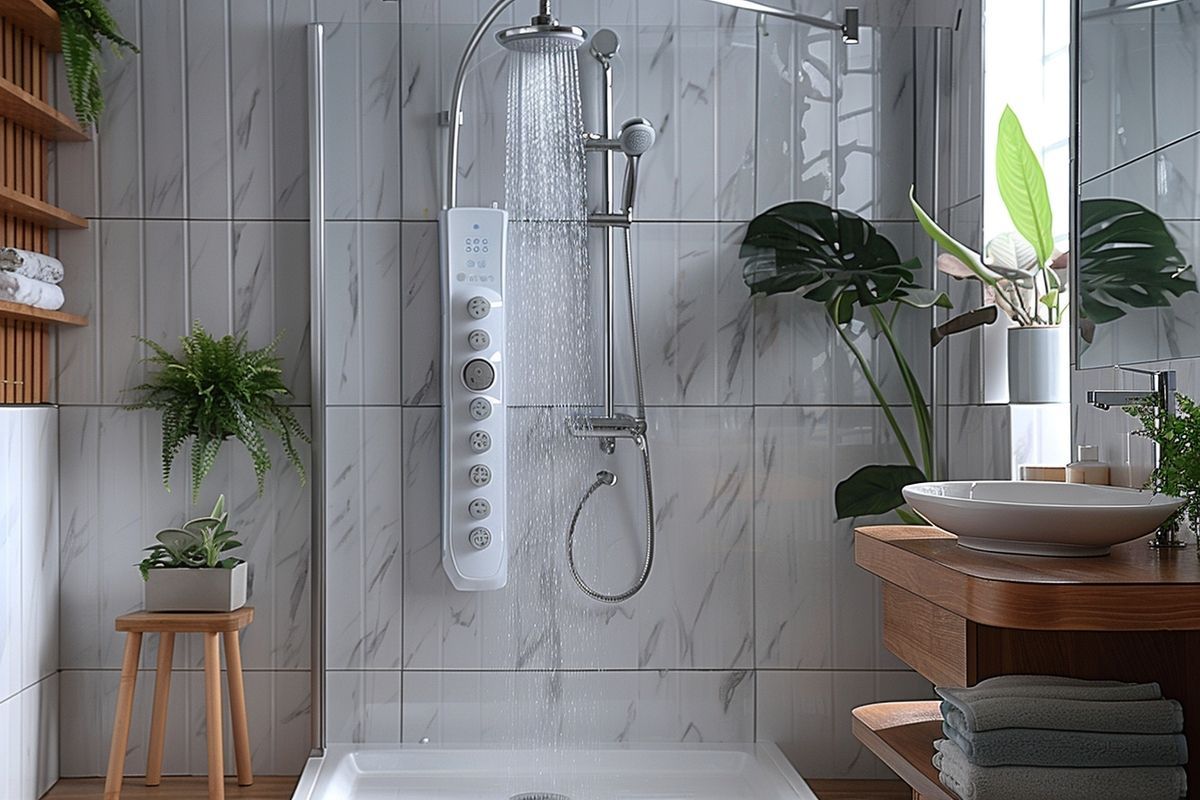 Améliorez votre routine de douche avec une douchette qui économise l'eau