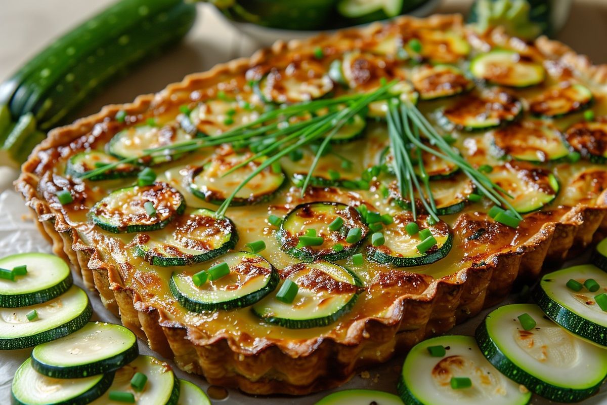 La tarte aux courgettes et boursin : une recette rapide pour des repas mémorables