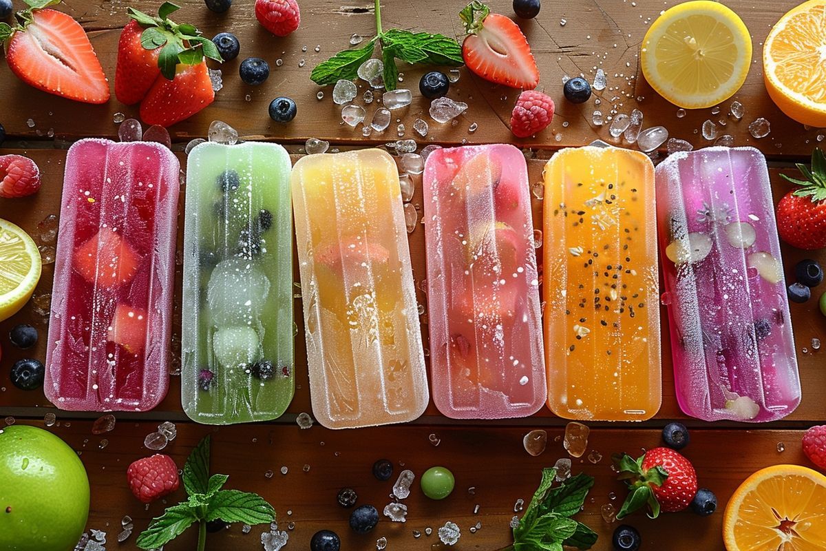 L'été est plus doux avec des bonbons glacés lactés et fruités maison